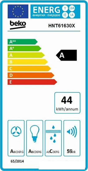 Кухонная вытяжка BEKO HNT61630X- фото3