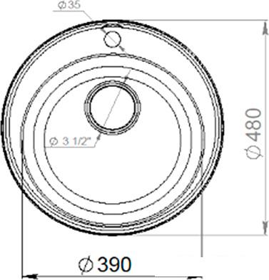 Кухонная мойка GranFest QUARZ Z-08 (серый)- фото4