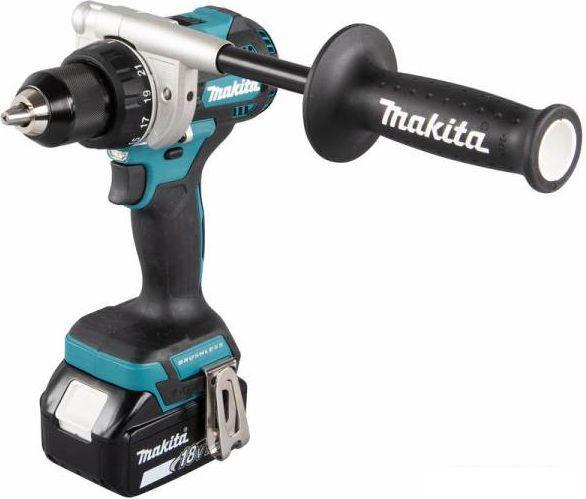 Дрель-шуруповерт Makita DDF486RTJ (с 2-мя АКБ, кейс)- фото2