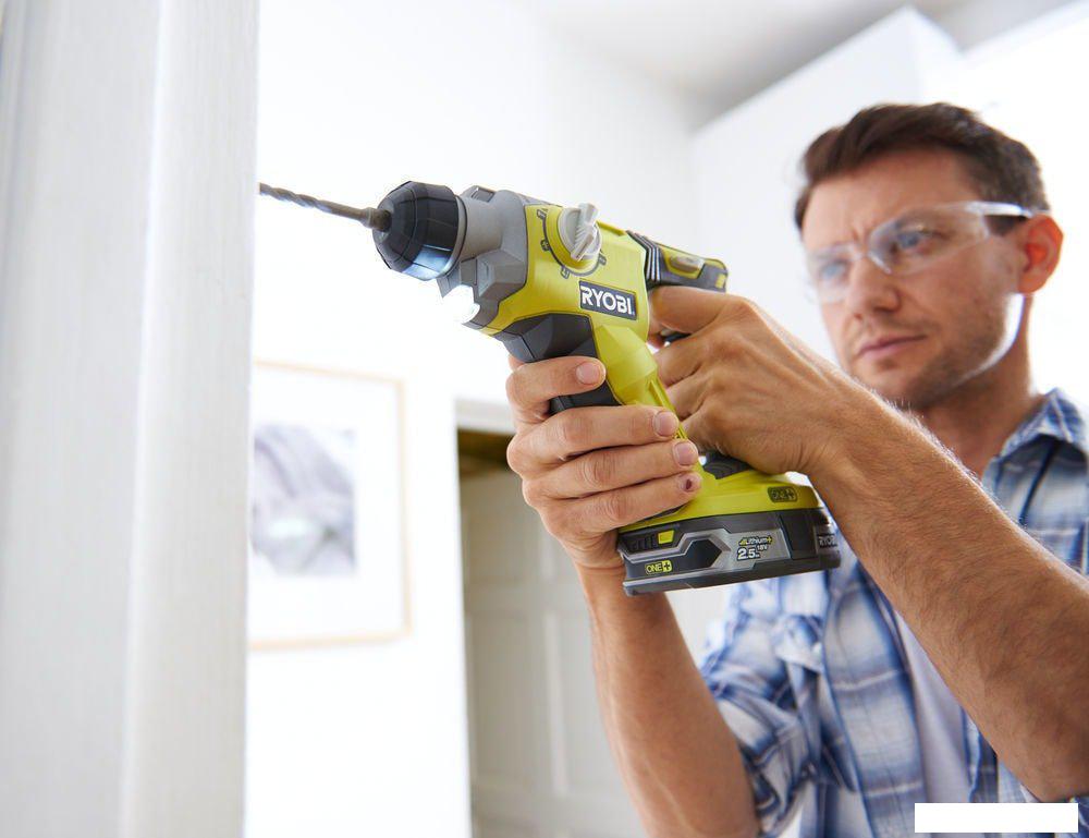 Перфоратор Ryobi R18SDS-125S 5133003818 (с 1-им АКБ, сумка)- фото3