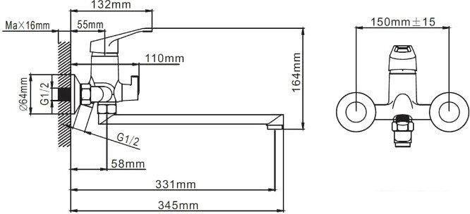 Смеситель Wisent WP22028- фото3