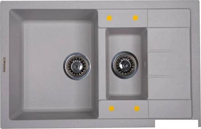 Кухонная мойка Ecoshtein Rechteck 781.5 (серый шелк)- фото