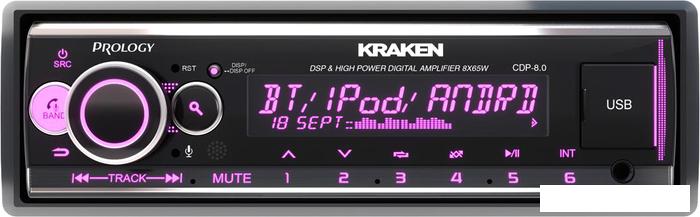 USB-магнитола Prology CDP-8.0 Kraken- фото