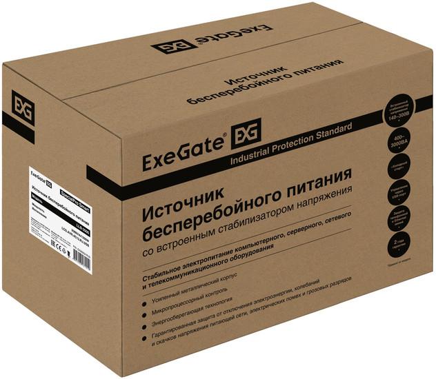 Источник бесперебойного питания ExeGate SpecialPro Smart LLB-2000.LCD.AVR.4C13.RJ.USB EX292631RUS- фото4
