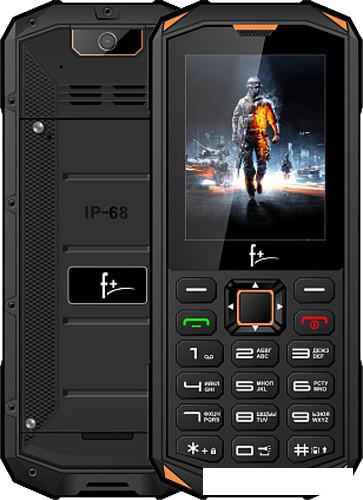 Кнопочный телефон F+ R240 (черный/желтый)- фото