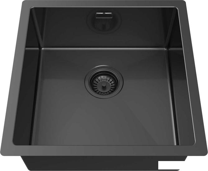 Кухонная мойка ZorG ZRN 4545 Premium PVD Gunblack- фото2