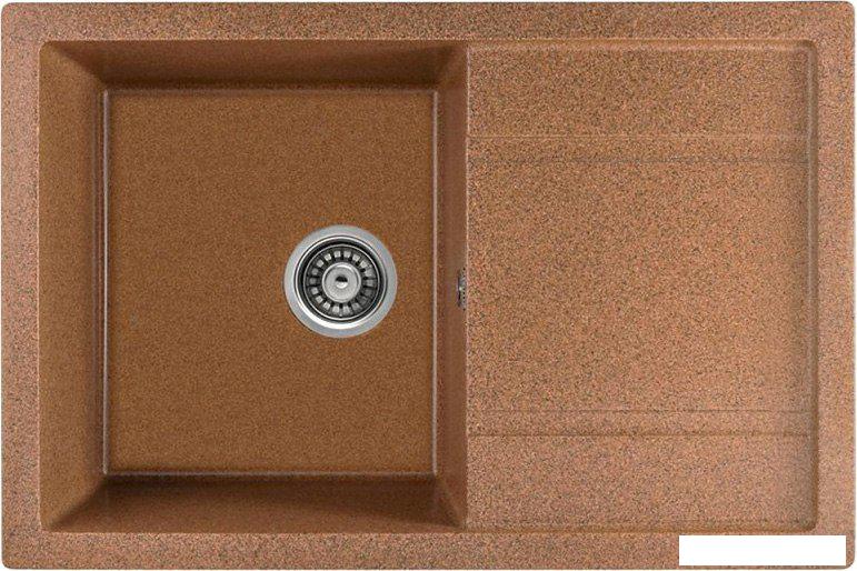 Кухонная мойка Saniteco Fama (терракот с сифоном)- фото
