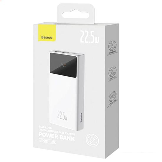 Внешний аккумулятор Baseus Star-Lord Digital Display Fast Charge 20000mAh (белый)- фото4