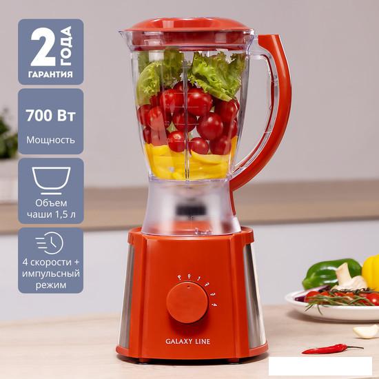 Стационарный блендер Galaxy Line GL2162 (красный)- фото3