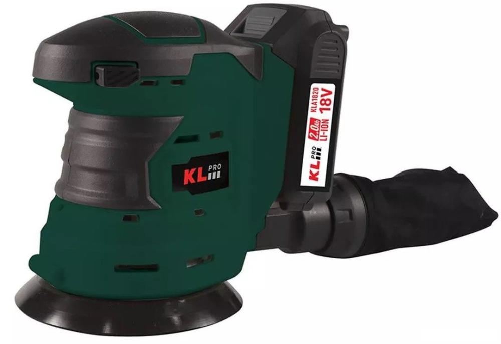 Эксцентриковая шлифмашина KLPRO KLEZ18-20 (с 2-мя АКБ)- фото