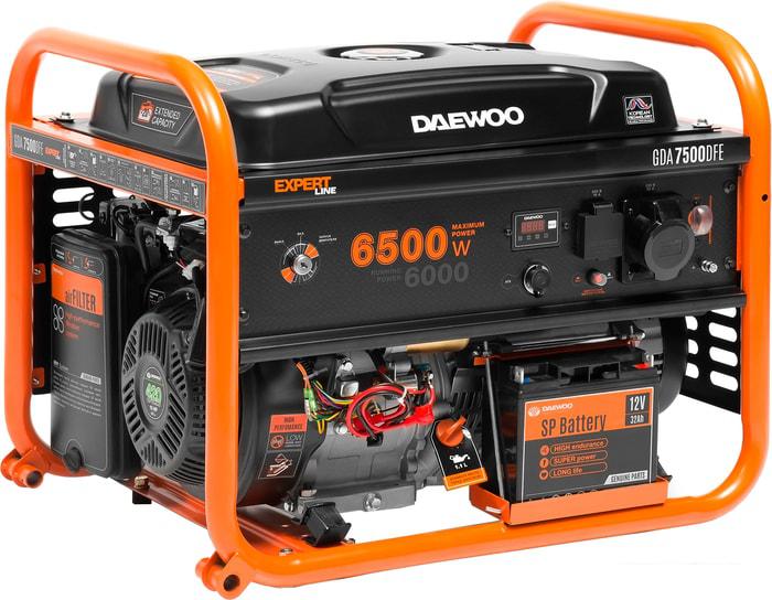 Бензиновый генератор Daewoo Power GDA 7500DFE- фото