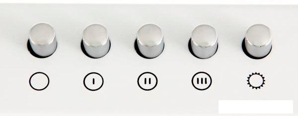 Кухонная вытяжка Krona JESSICA slim 600 white push button- фото3