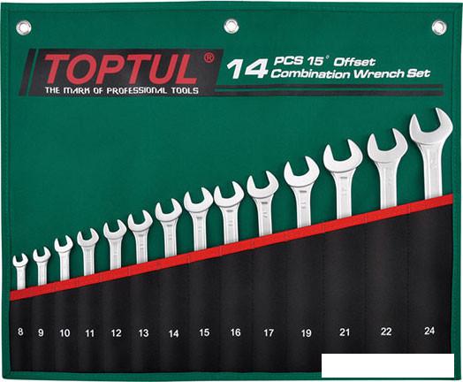 Набор ключей Toptul GRAW1401 (14 предметов)
