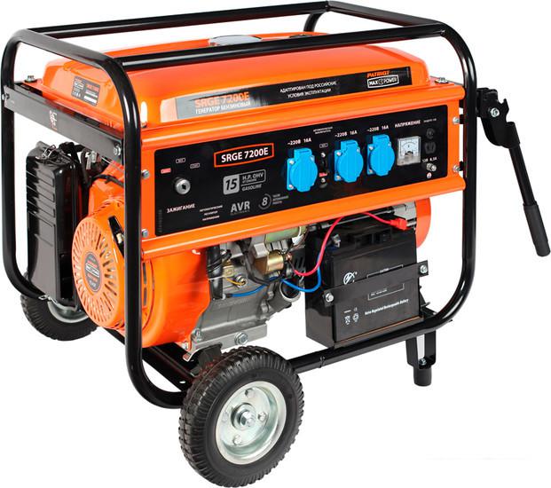 Бензиновый генератор Patriot Max Power SRGE 7200E- фото