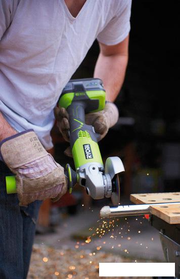 Угловая шлифмашина Ryobi R18AG-0- фото4