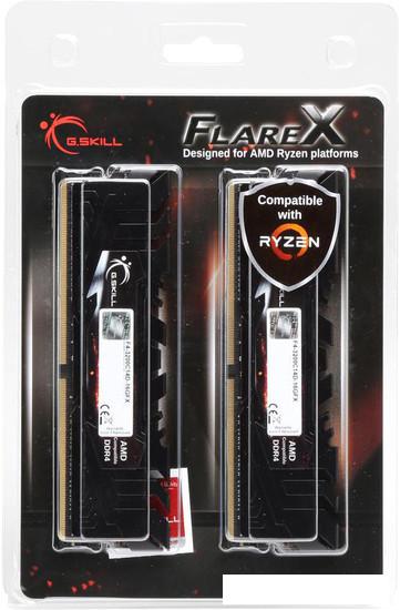 Оперативная память G.Skill Flare X 2x16GB DDR4 PC4-25600 F4-3200C16D-32GFX- фото2