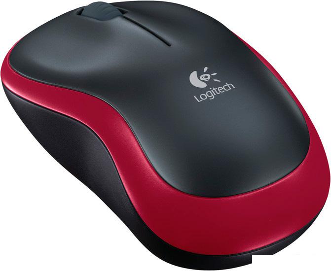 Мышь Logitech M185 (черный/красный)- фото4