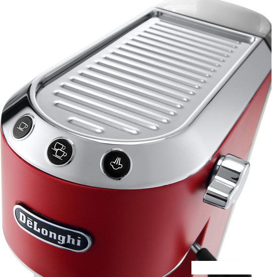 Рожковая кофеварка DeLonghi Dedica EC 685.R- фото3
