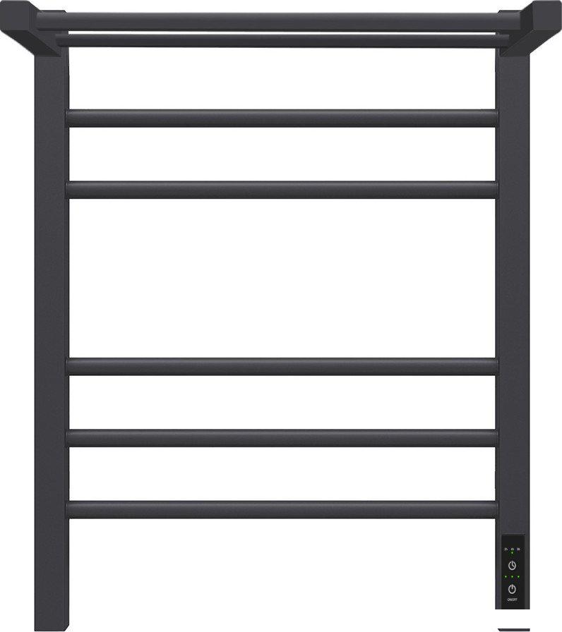 Полотенцесушитель Granula Квадро Сплит 50х60 (с полкой, терморегулятор, черный)