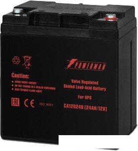 Аккумулятор для ИБП Powerman CA12240/UPS (12В/24 А·ч)- фото