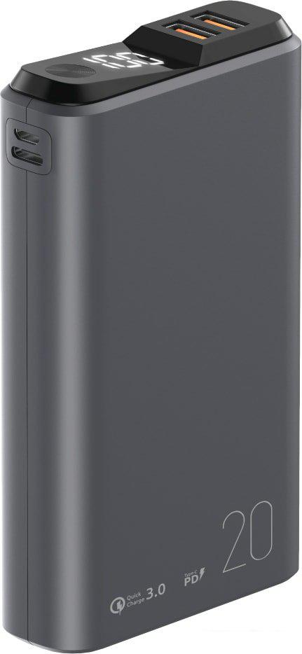 Внешний аккумулятор Olmio QS-20 20000mAh (темно-серый)