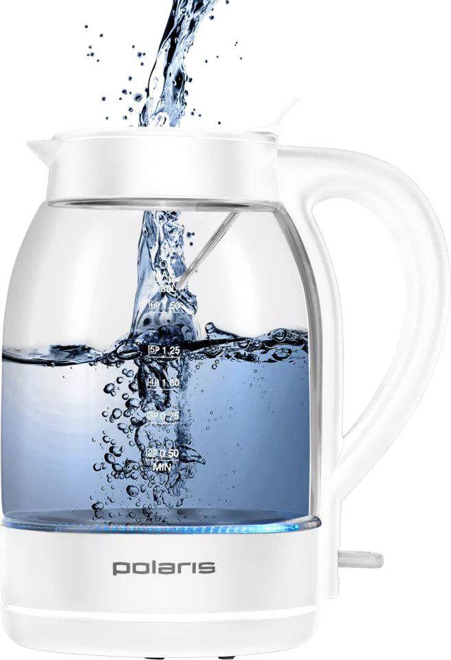 Электрический чайник Polaris PWK 1797CGL Water Way Pro (белый)- фото