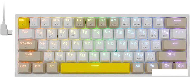 Клавиатура Redragon Fizz Pro (белый/бежевый)- фото