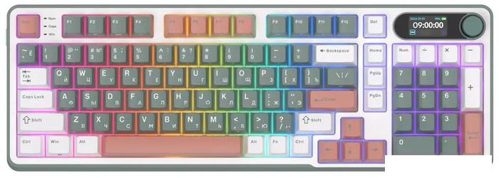 Клавиатура Royal Kludge RK-S98 RGB Camping (RK Chartreuse)- фото2