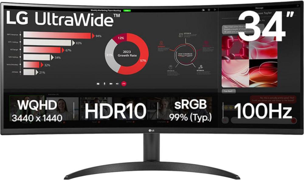Монитор LG UltraWide 34WR50QK-B- фото