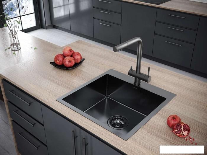 Кухонная мойка Paulmark PM215951-GM- фото3