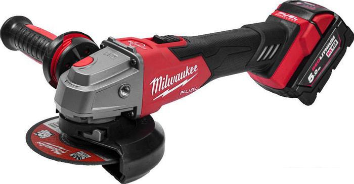 Угловая шлифмашина Milwaukee M18 FSAG125XB-502X Fuel 4933478430 (с 2-мя АКБ)- фото