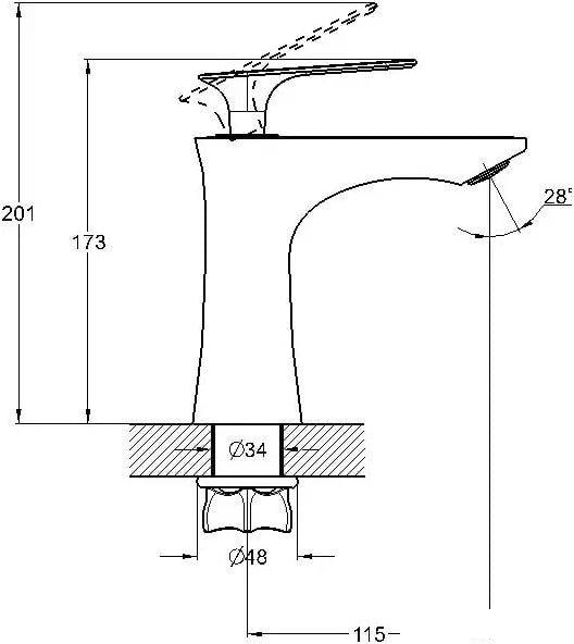 Смеситель G.Lauf LOT1-A010- фото2