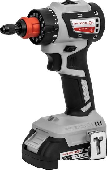 Дрель-шуруповерт Интерскол Комби ДА-13/18В (с 2-мя АКБ, кейс)- фото2