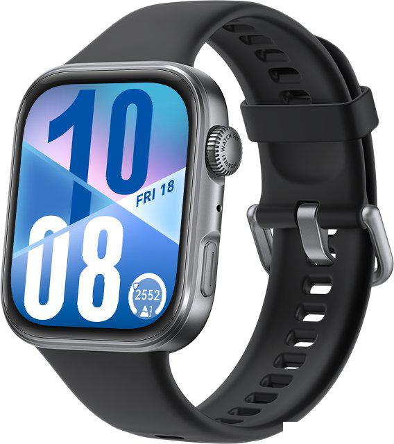 Умные часы Huawei Watch FIT 4 (черный, с черным силиконовым ремешком, международная версия)- фото
