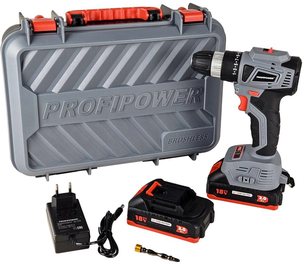 Дрель-шуруповерт Profipower MKBL-18BT (с 2-мя АКБ, кейс)