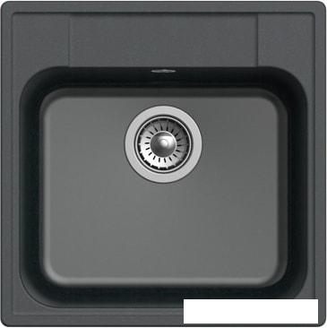Кухонная мойка GranFest QUARZ GF-Z48 (черный)- фото