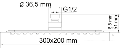 Верхний душ Wasserkraft A069- фото3