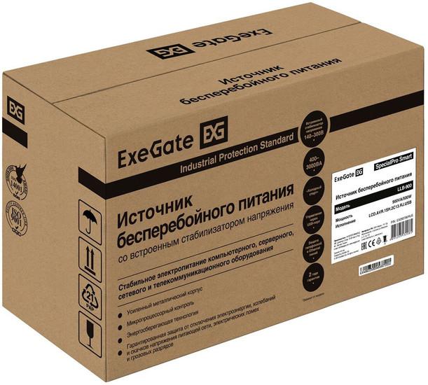 Источник бесперебойного питания ExeGate SpecialPro Smart LLB-900.LCD.AVR.1SH.2C13.RJ.USB EX292780RUS- фото4