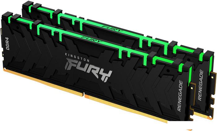 Оперативная память Kingston FURY Renegade RGB 2x8GB DDR4 PC4-36800 KF446C19RBAK2/16- фото