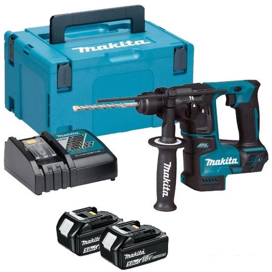 Перфоратор Makita DHR171RTJ (с 2-мя АКБ, +набор оснастки)- фото2