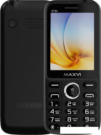 Мобильный телефон Maxvi K15n (черный)- фото