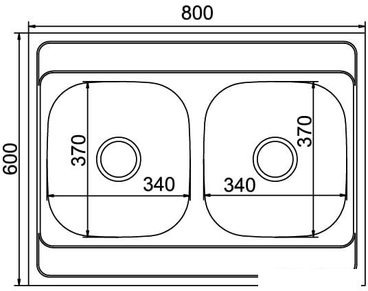 Кухонная мойка Mixline 528171- фото2