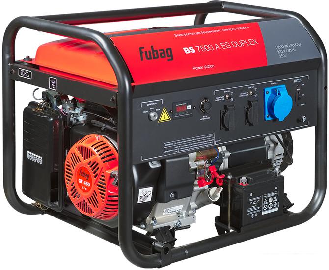 Бензиновый генератор Fubag BS 7500 A ES Duplex (с коннектором автоматики)- фото