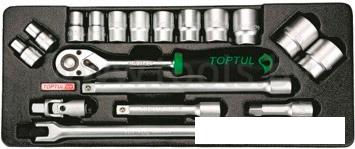 Набор торцевых головок Toptul GCAT1801 18 предметов
