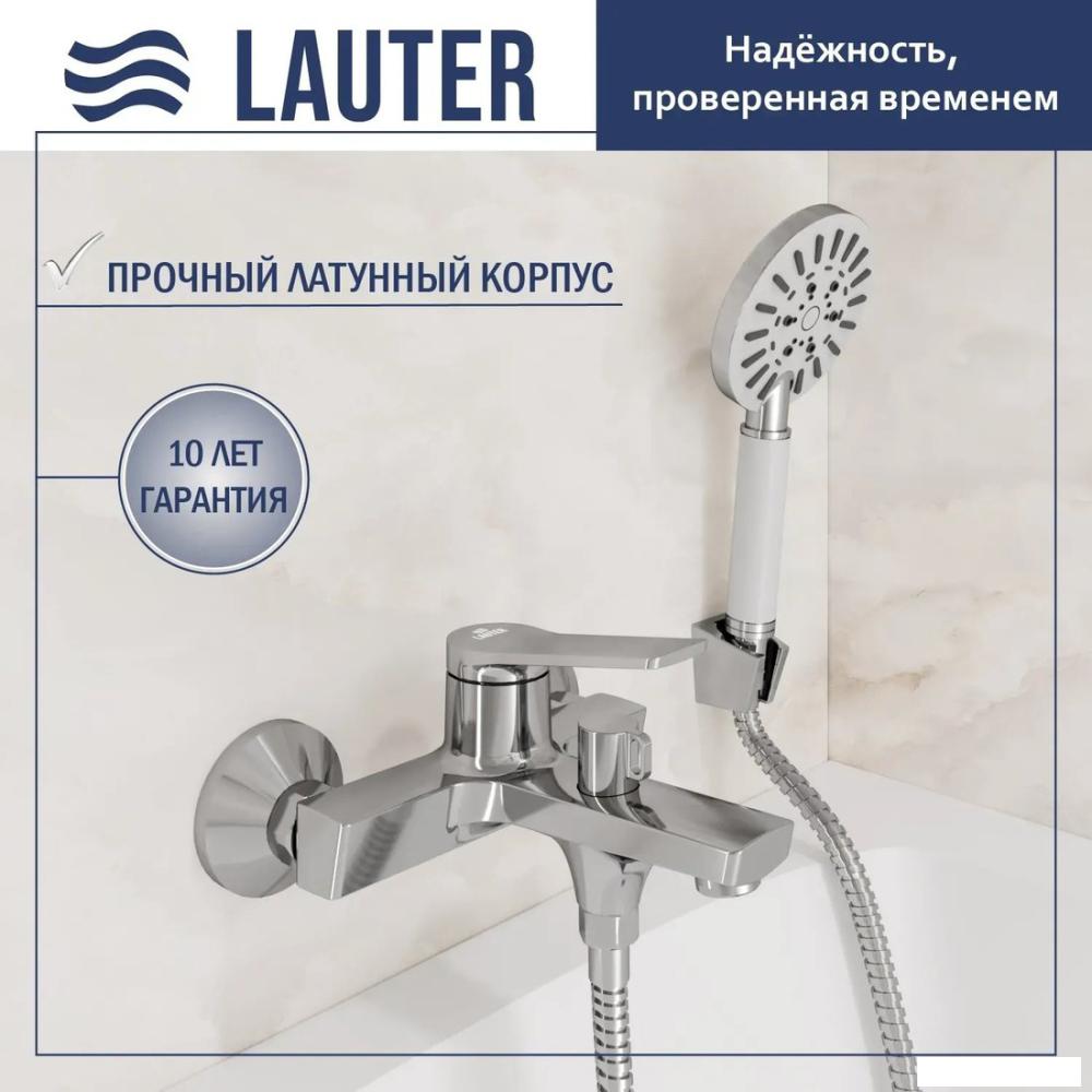 Смеситель Lauter Silk 21СК6572С с душевым гарнитуром Vibe 63067