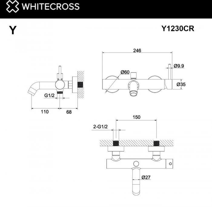 Смеситель Whitecross Y Y1230CR (хром)- фото3
