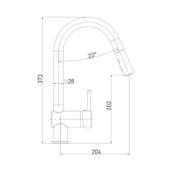 Смеситель Gross Aqua 3140609MB- фото2