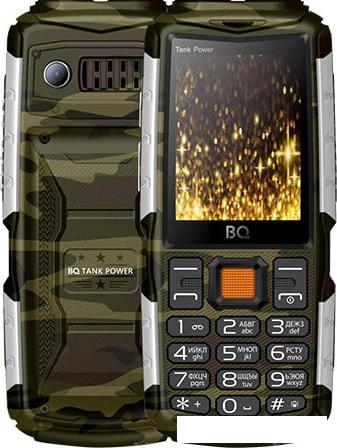 Мобильный телефон BQ-Mobile BQ-2430 Tank Power (камуфляж/серебристый)- фото