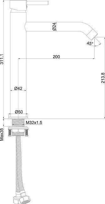 Смеситель Maxonor Pure Life PL1187-6- фото2