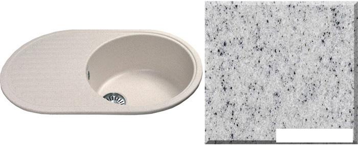 Кухонная мойка Ulgran U-107 (серый)- фото